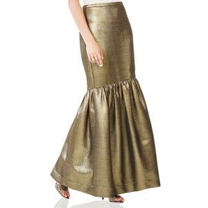 BCBGMAXAZRIA Jen Metallic Mermaid Formal Evening Skirt 6 NWT $268